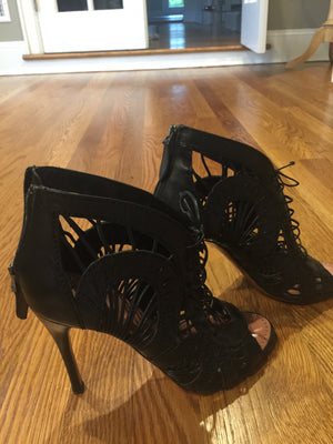 Black Alaia Opened Toed Shoes!-New Neu Glamour | Preloved Designer Jewelry, Shoes &amp; Handbags.