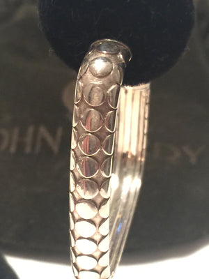 John Hardy Sterling Silver Hoop Earrings-New Neu Glamour | Preloved Designer Jewelry, Shoes &amp; Handbags.