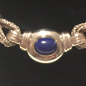 Vintage Tiffany Sterling and Lapis Necklace-New Neu Glamour | Preloved Designer Jewelry, Shoes &amp; Handbags.