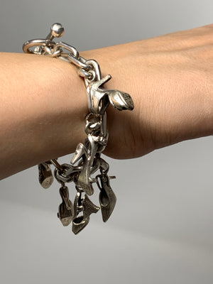 Sterling Silver Shoe Charm Bracelet!-New Neu Glamour | Preloved Designer Jewelry, Shoes &amp; Handbags.