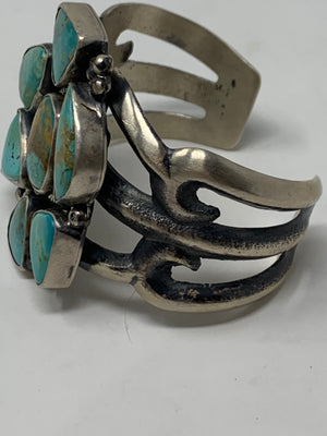 Sterling Silver Navajo Cuff Bracelet!-New Neu Glamour | Preloved Designer Jewelry, Shoes &amp; Handbags.