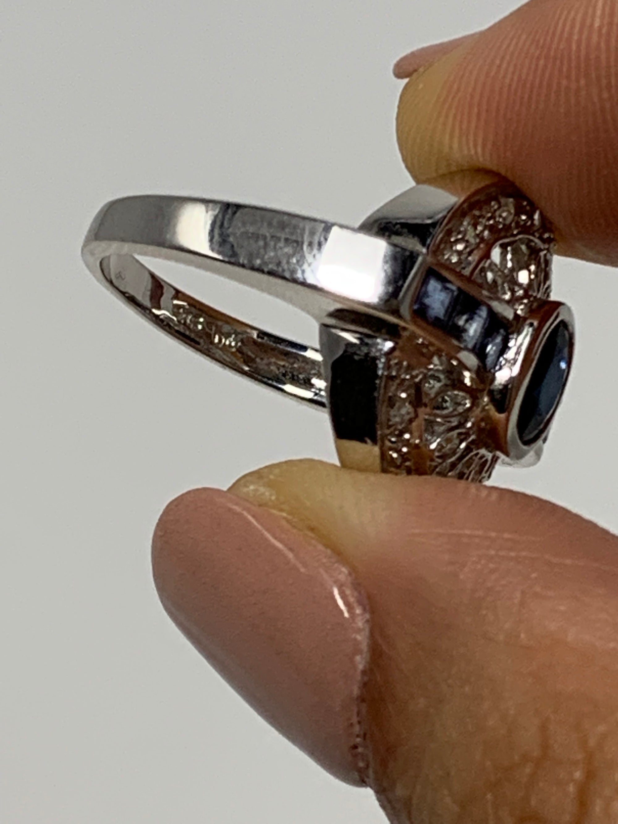 14 K Sapphire and Diamond Ring!-New Neu Glamour | Preloved Designer Jewelry, Shoes &amp; Handbags.