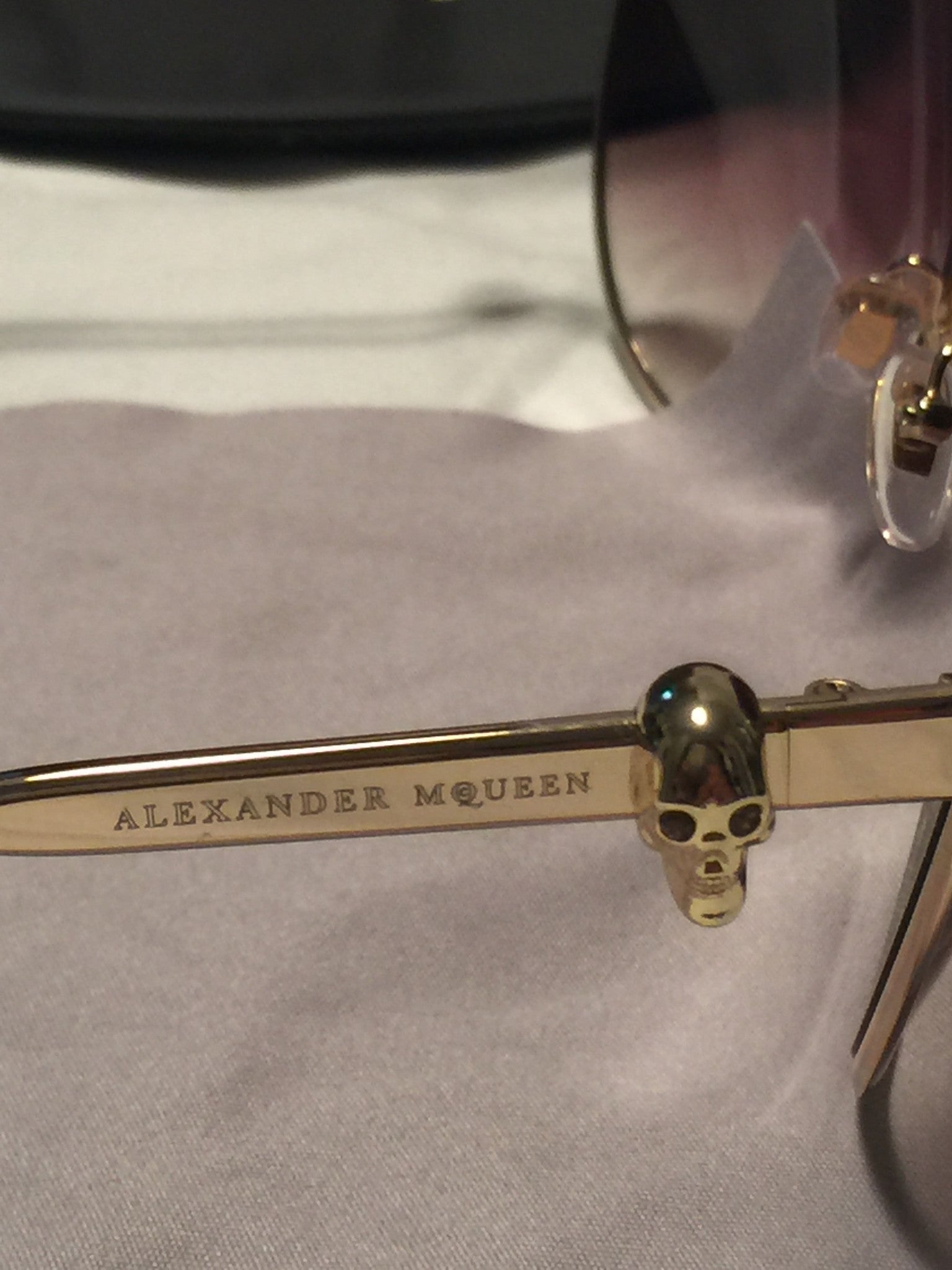 Alexander McQueen Aviator Sunglasses-New Neu Glamour | Preloved Designer Jewelry, Shoes &amp; Handbags.