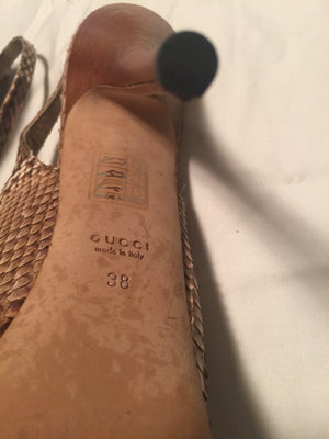 Gucci Snakeskin Platform Pumps-New Neu Glamour | Preloved Designer Jewelry, Shoes &amp; Handbags.