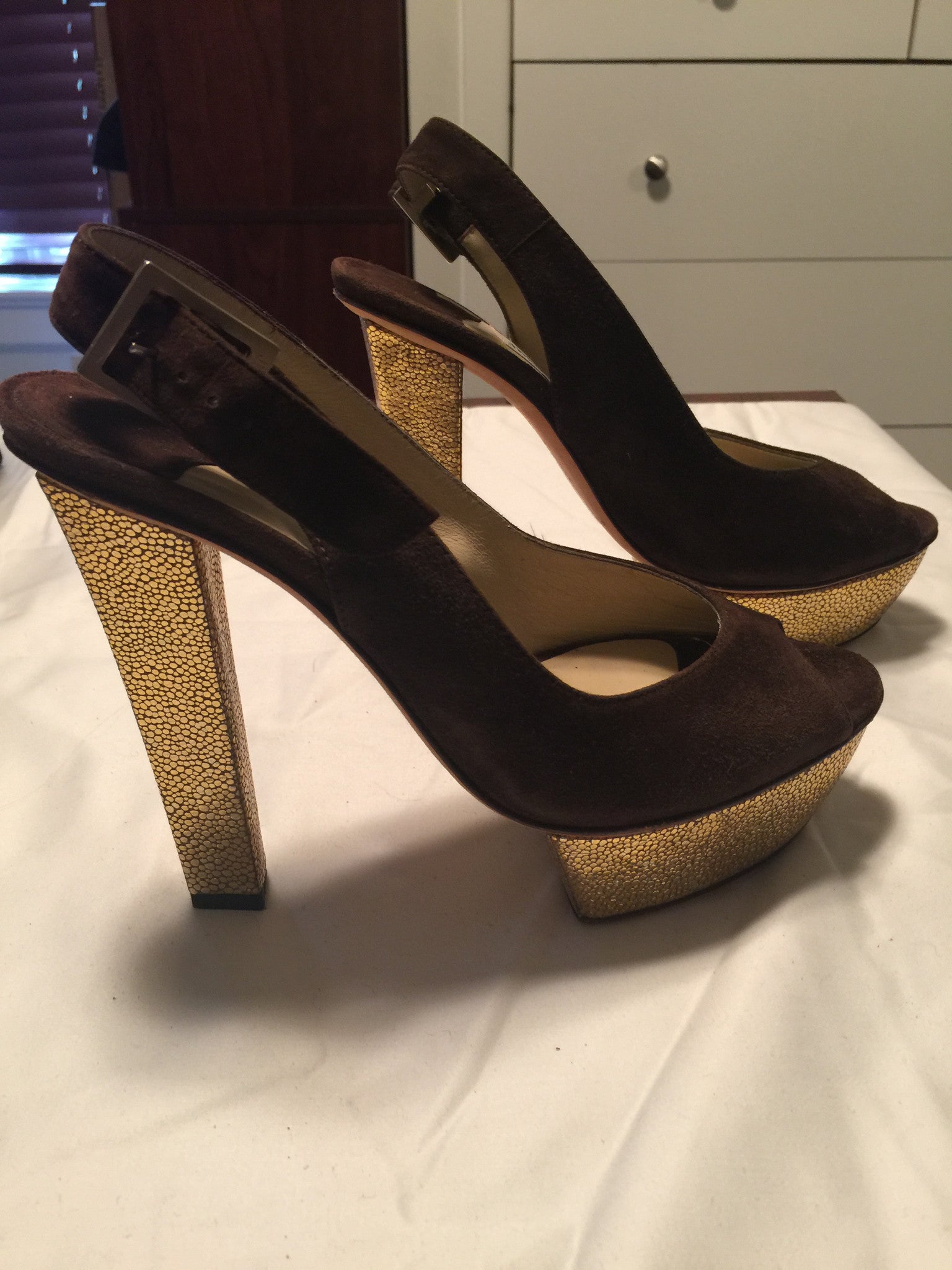 Jimmy Choo Platform Pumps-New Neu Glamour | Preloved Designer Jewelry, Shoes &amp; Handbags.