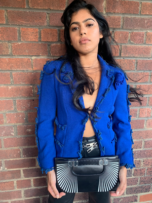 Chanel Blue Blazer-New Neu Glamour | Preloved Designer Jewelry, Shoes &amp; Handbags.