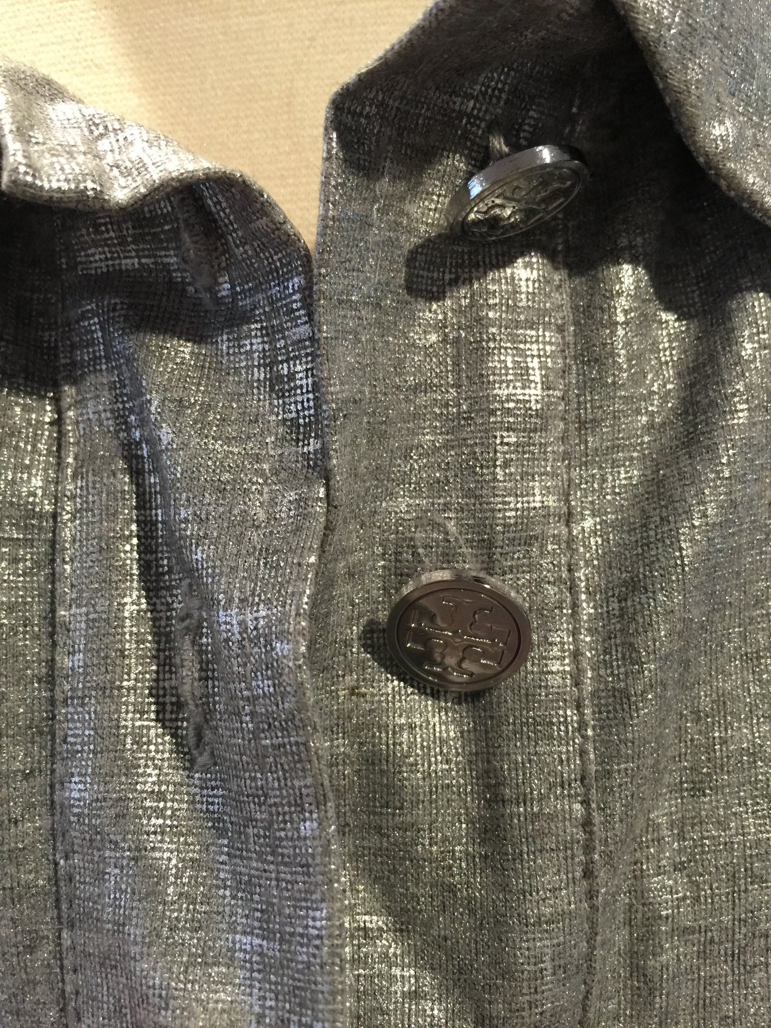 Tory Burch Grey Polo Shirt-New Neu Glamour | Preloved Designer Jewelry, Shoes &amp; Handbags.