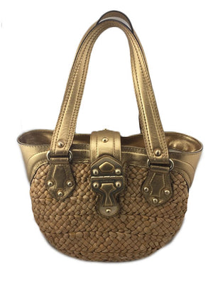 Michael Michael Kors Straw Tote Bag-New Neu Glamour | Preloved Designer Jewelry, Shoes &amp; Handbags.