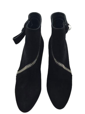 Alexander McQueen Black Ankle Boots-New Neu Glamour | Preloved Designer Jewelry, Shoes &amp; Handbags.