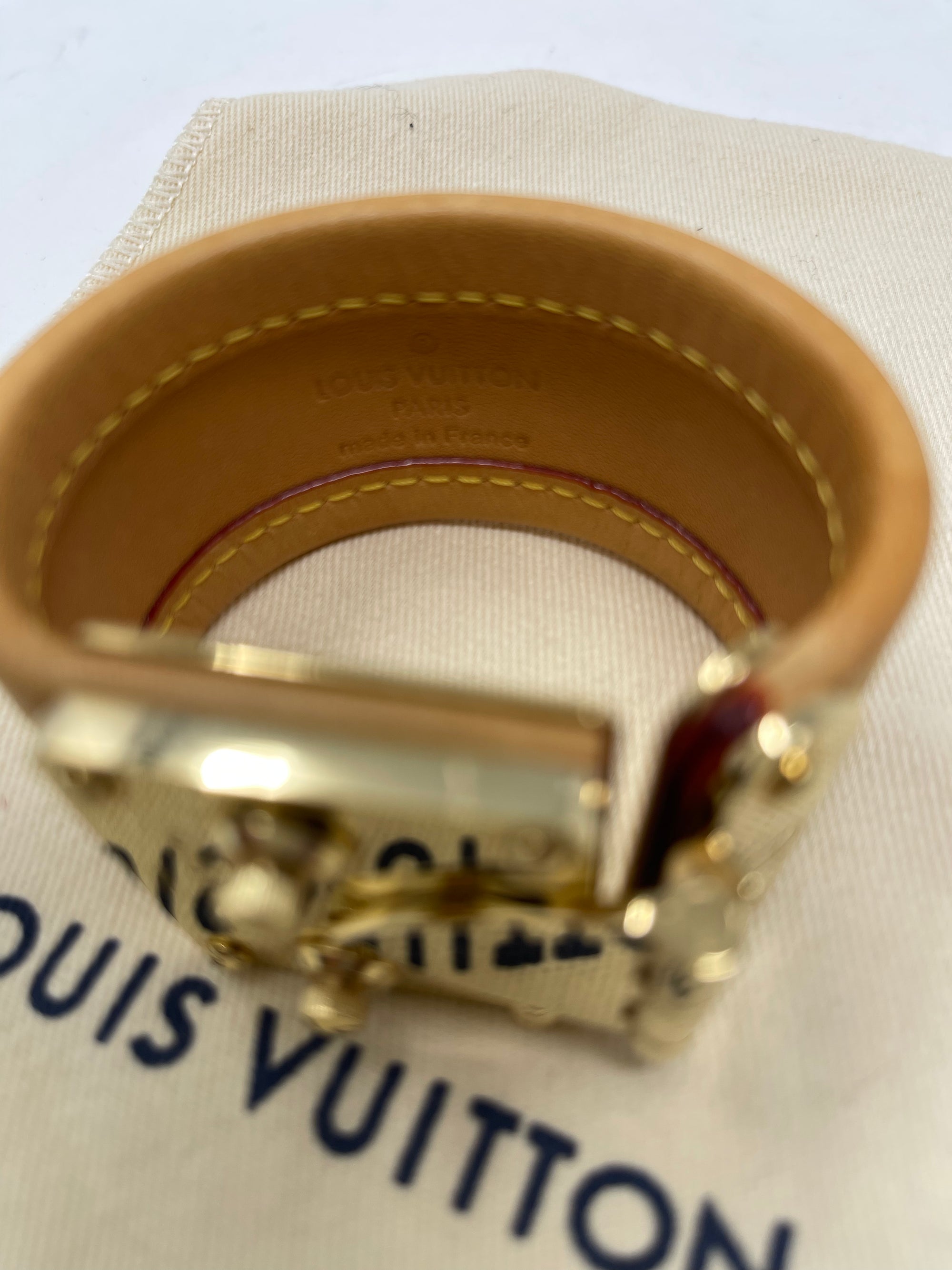 Louis Vuitton Monogram Leather Bracelet!