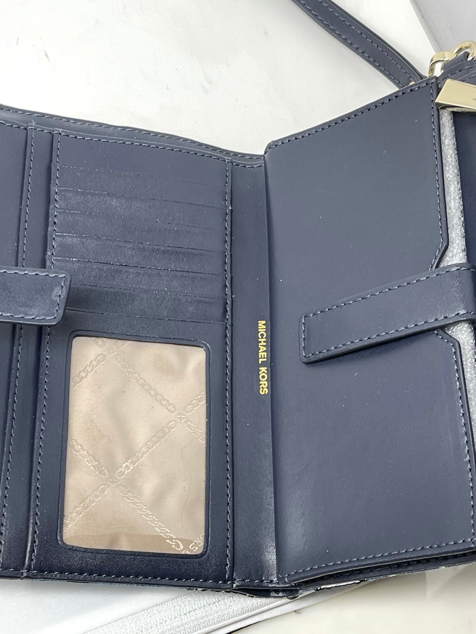 Michael Kors Denim Wallet!-New Neu Glamour | Preloved Designer Jewelry, Shoes &amp; Handbags.