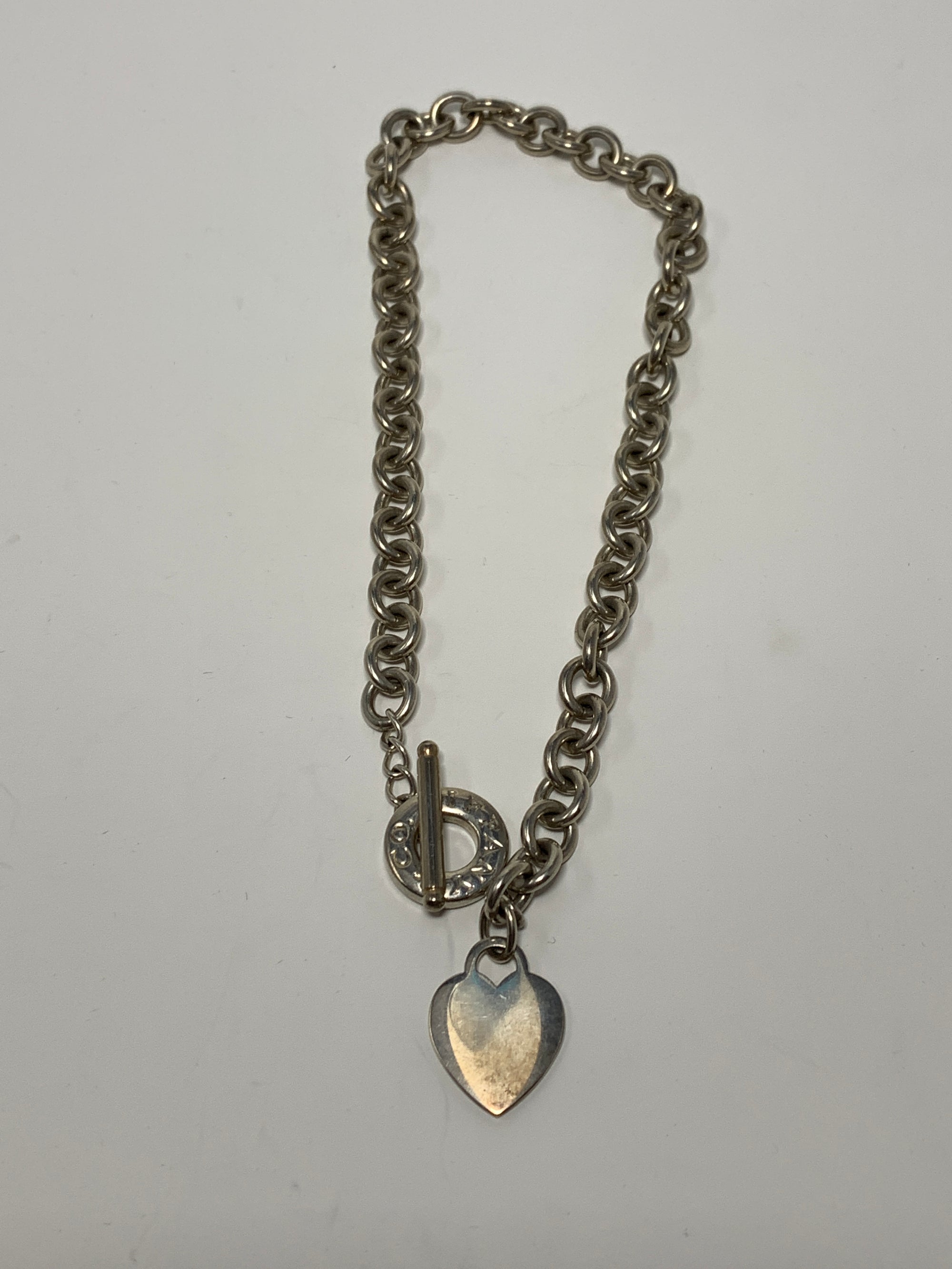 Tiffany Heart & Toggle Choker-New Neu Glamour | Preloved Designer Jewelry, Shoes &amp; Handbags.