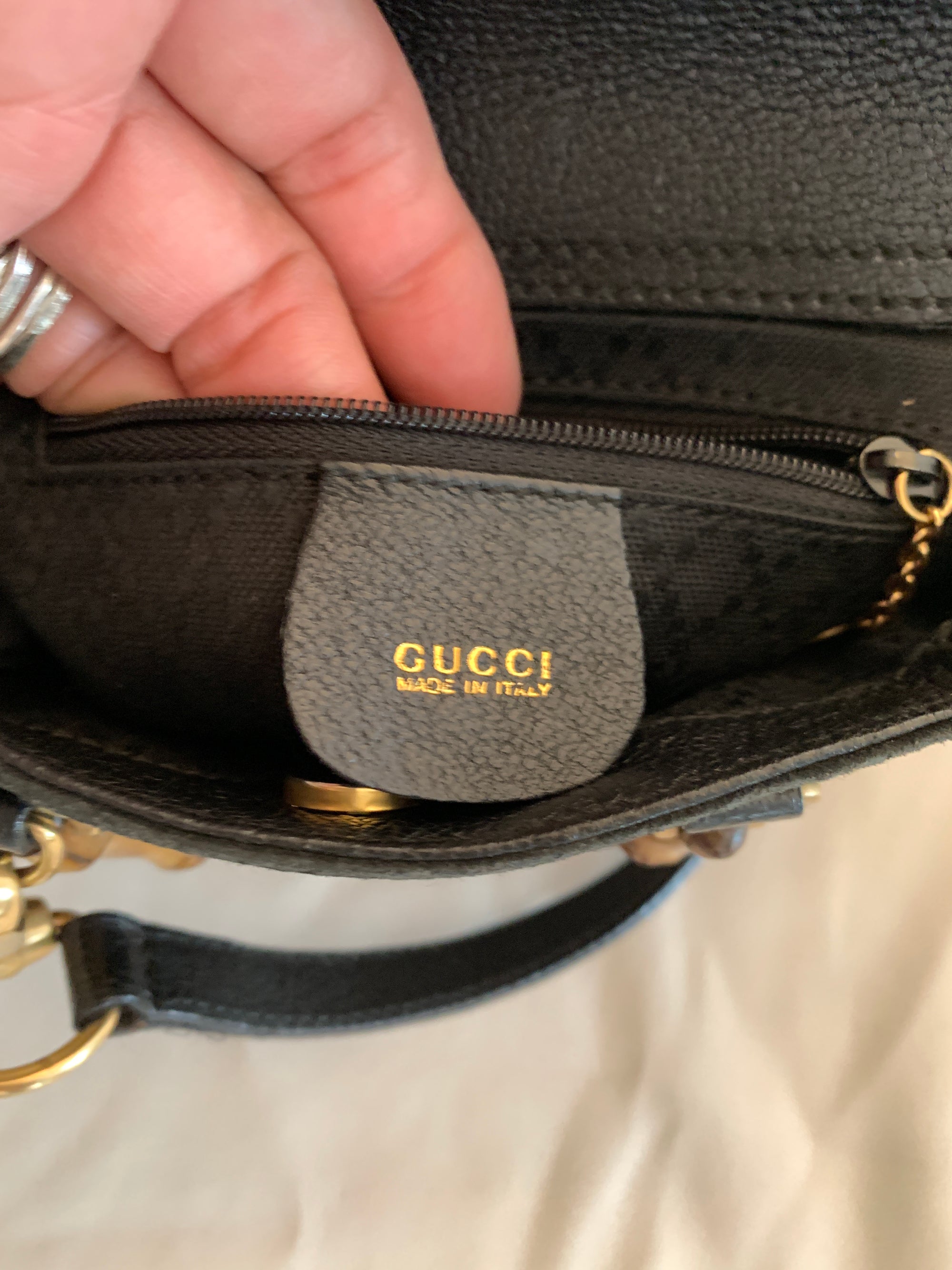 Vintage Gucci Suede Crossbody Bag-New Neu Glamour | Preloved Designer Jewelry, Shoes &amp; Handbags.