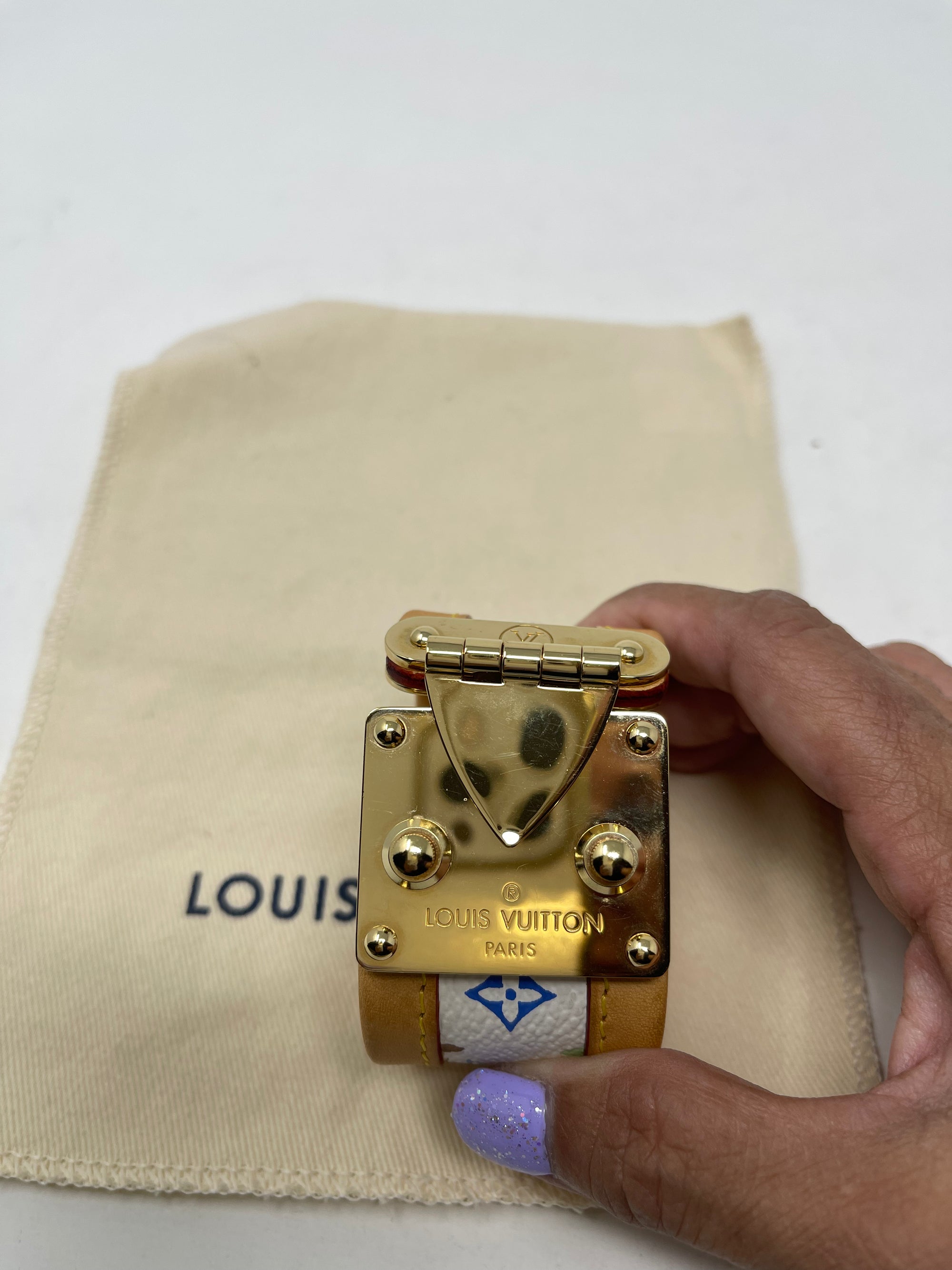 Louis Vuitton Monogram Leather Bracelet!