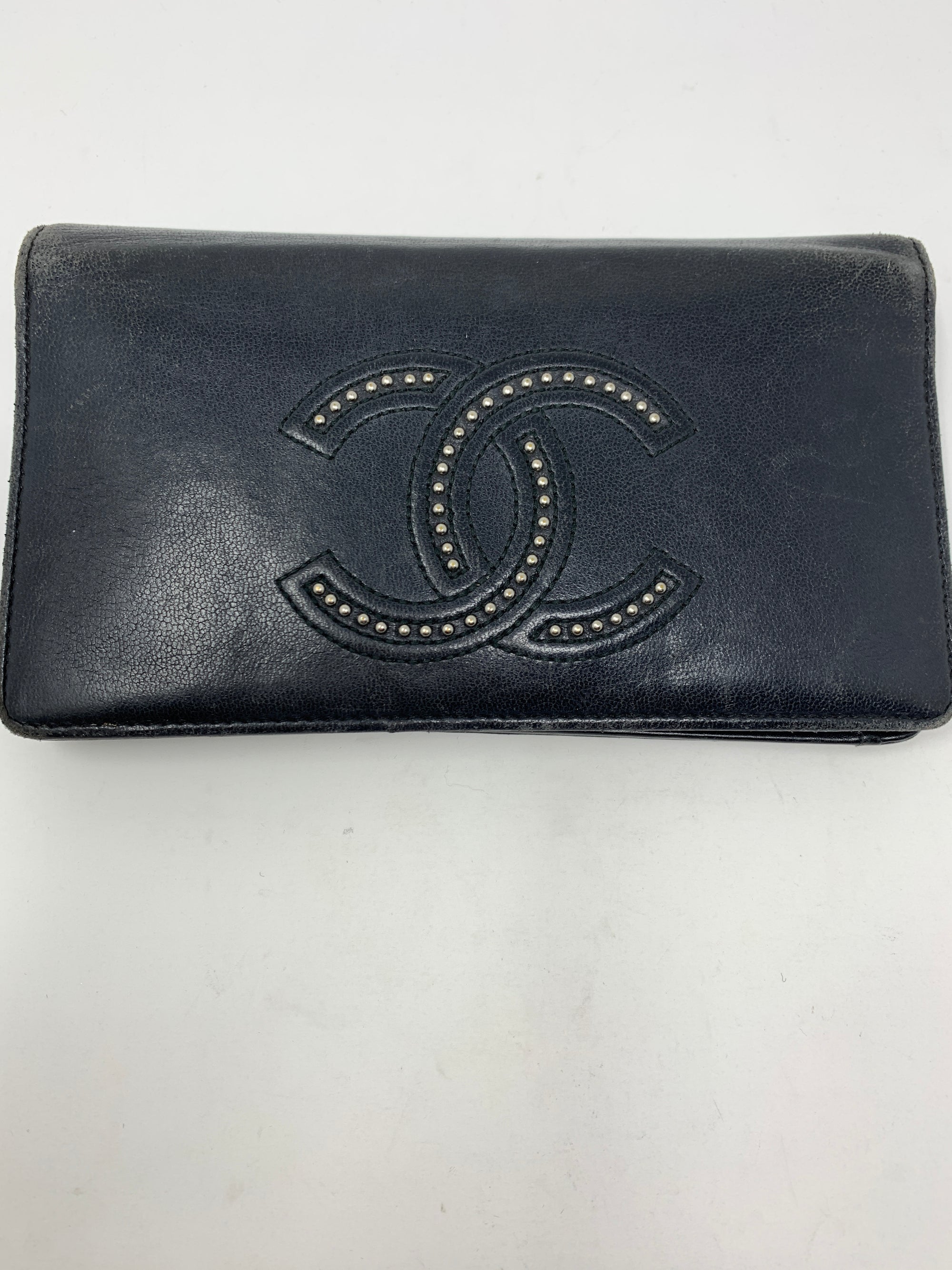 Chanel Studded CC Wallet!-New Neu Glamour | Preloved Designer Jewelry, Shoes &amp; Handbags.