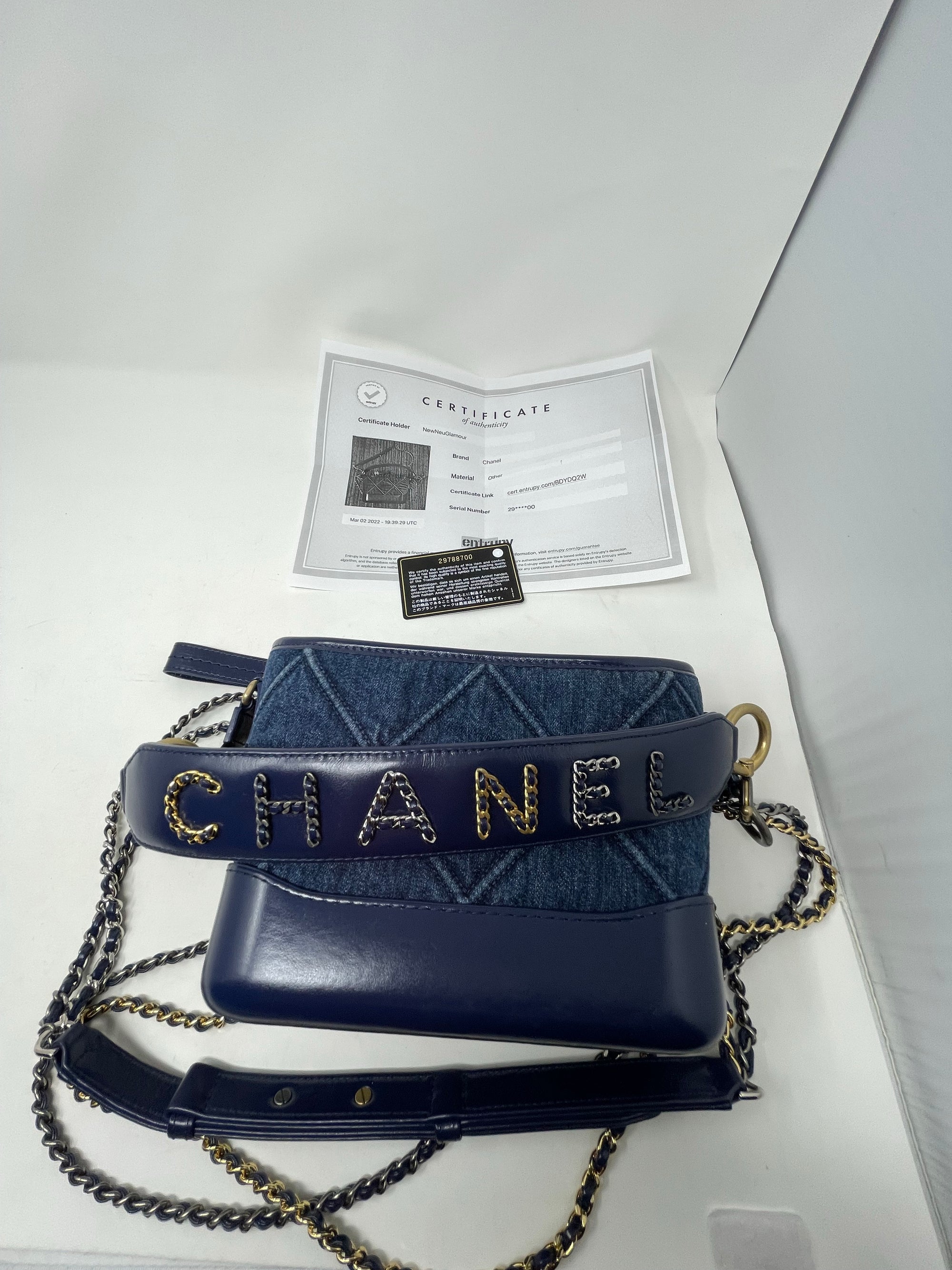 Chanel Gabrielle Small Denim Blue Crossbody Bag!