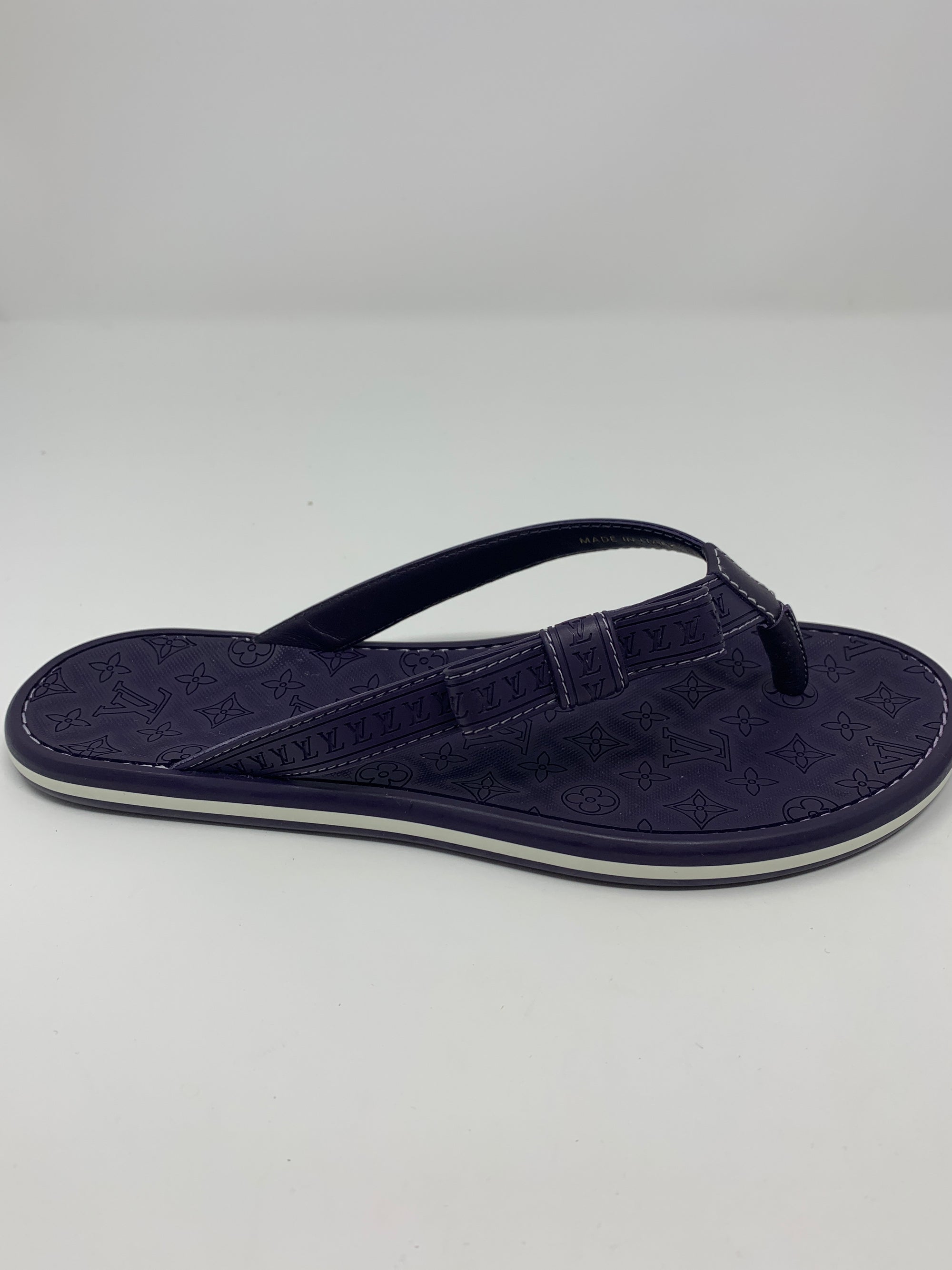 Louis Vuitton Leather Flip Flops!-New Neu Glamour | Preloved Designer Jewelry, Shoes &amp; Handbags.