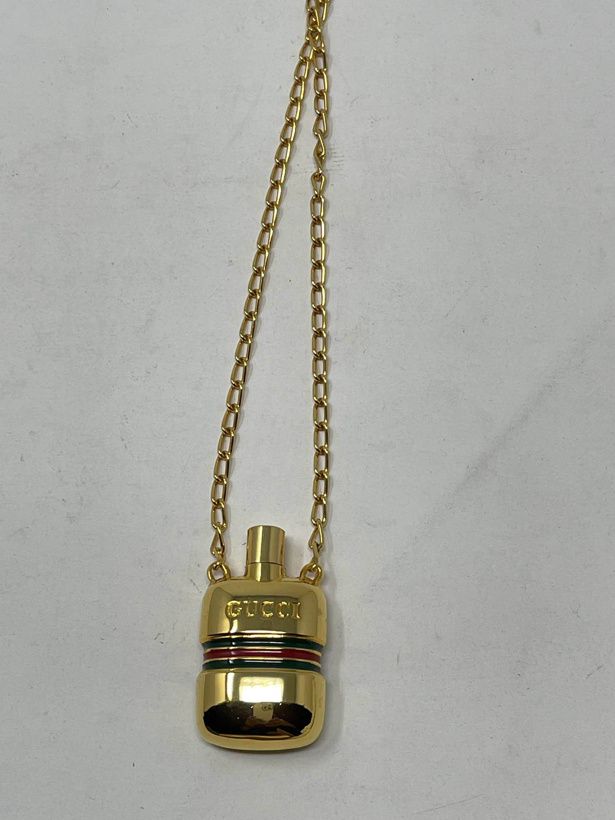 Gucci Perfume Bottle Necklace!