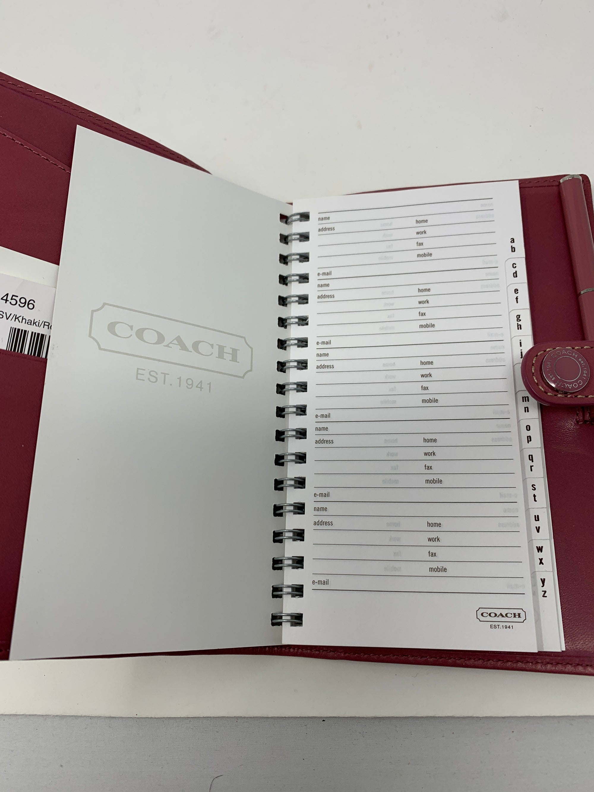 Coach Address Book Agenda!-New Neu Glamour | Preloved Designer Jewelry, Shoes &amp; Handbags.