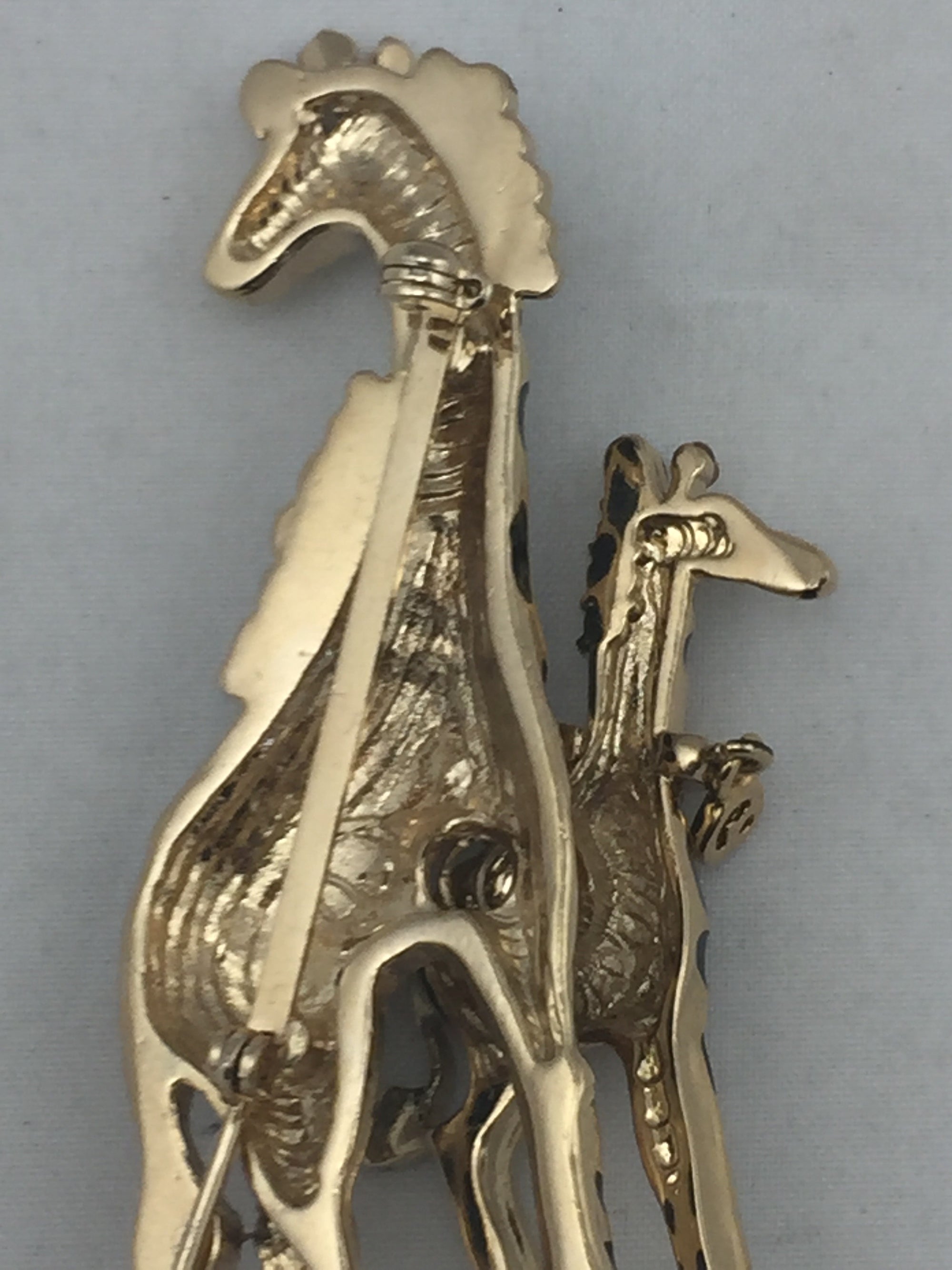 St. John Mother Giraffe and Baby Giraffe Brooch!-New Neu Glamour | Preloved Designer Jewelry, Shoes &amp; Handbags.