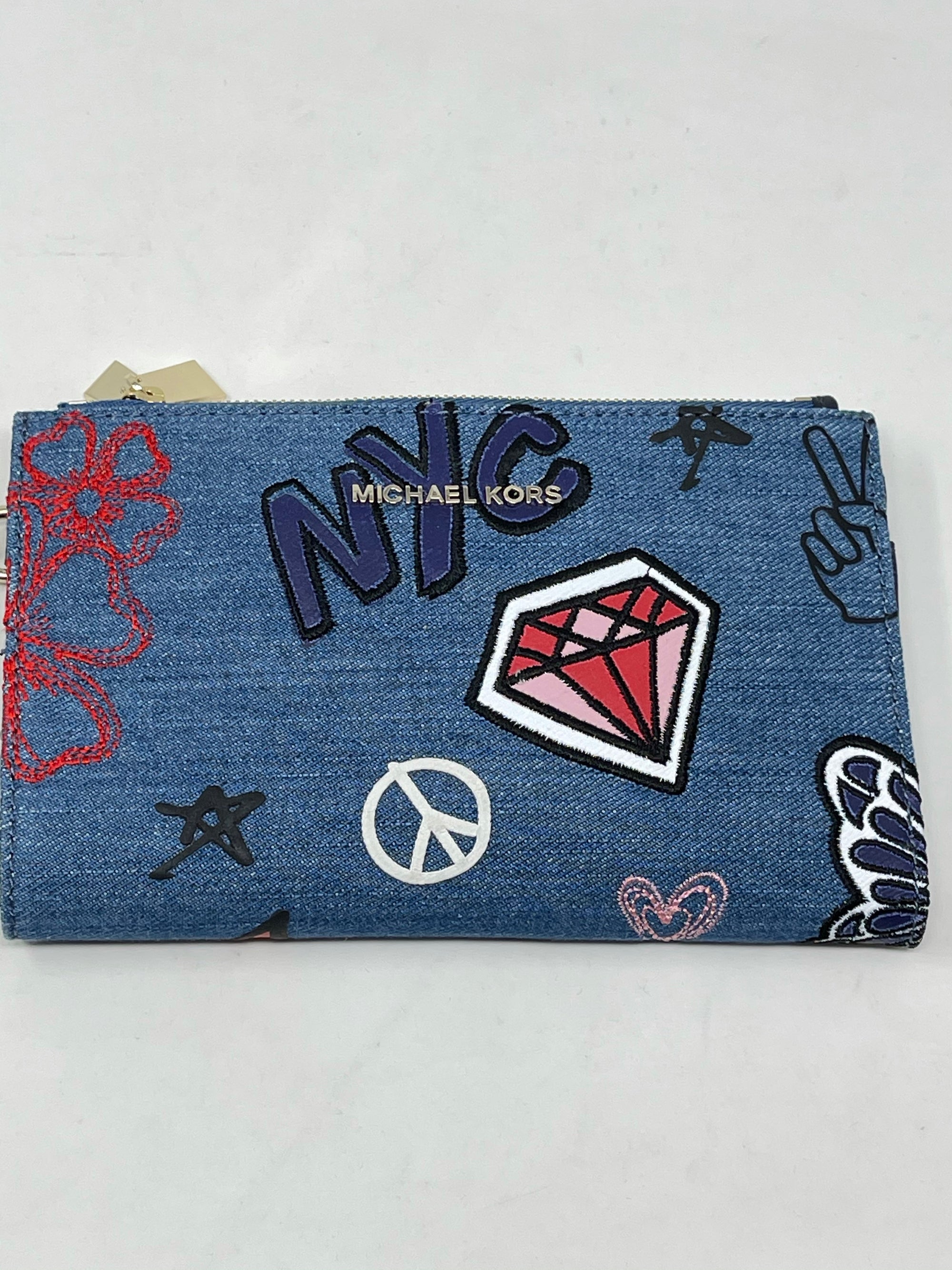 Michael Kors Denim Wallet!-New Neu Glamour | Preloved Designer Jewelry, Shoes &amp; Handbags.