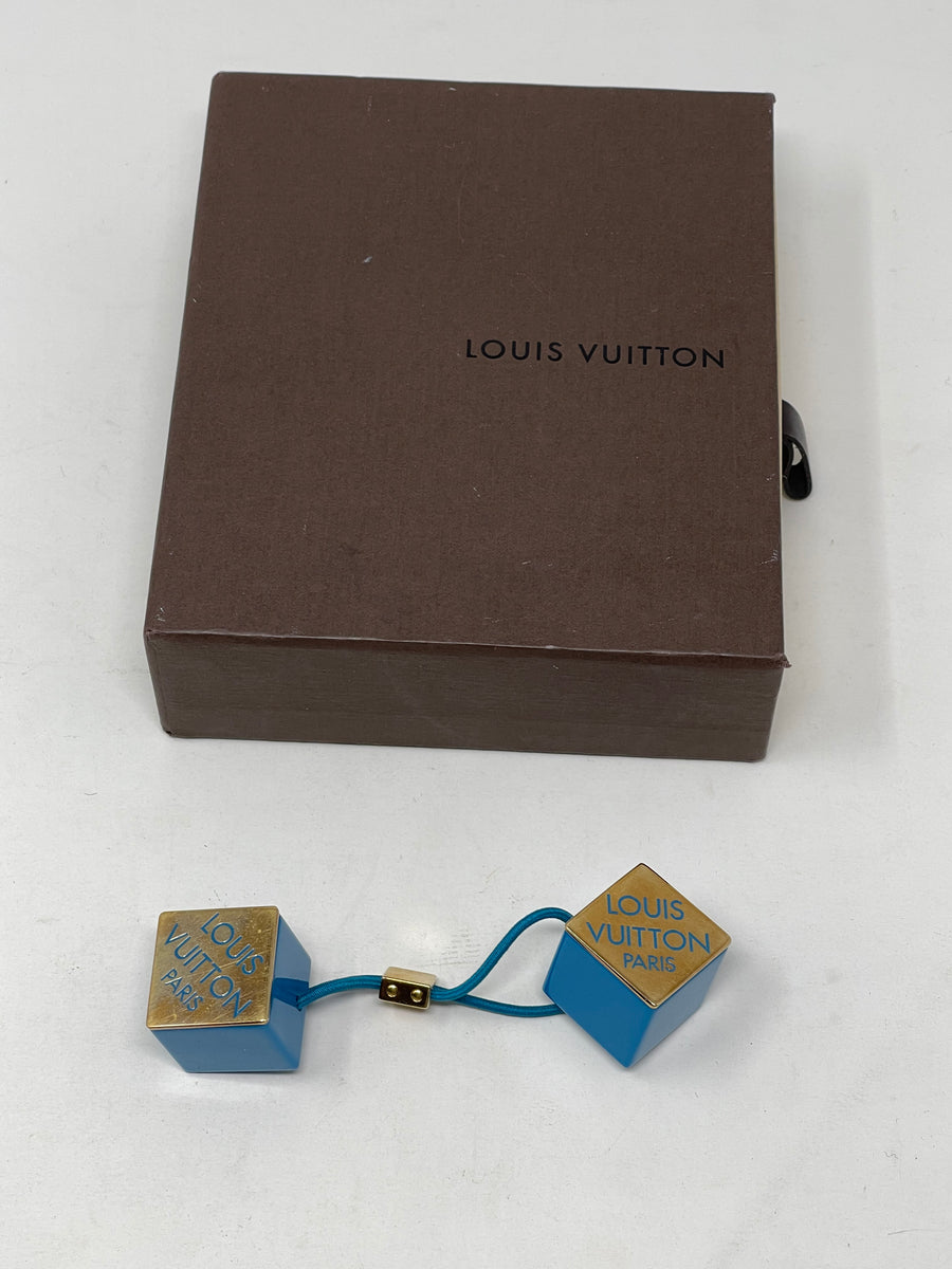 LOUIS VUITTON Hair Tie Cubes - Black