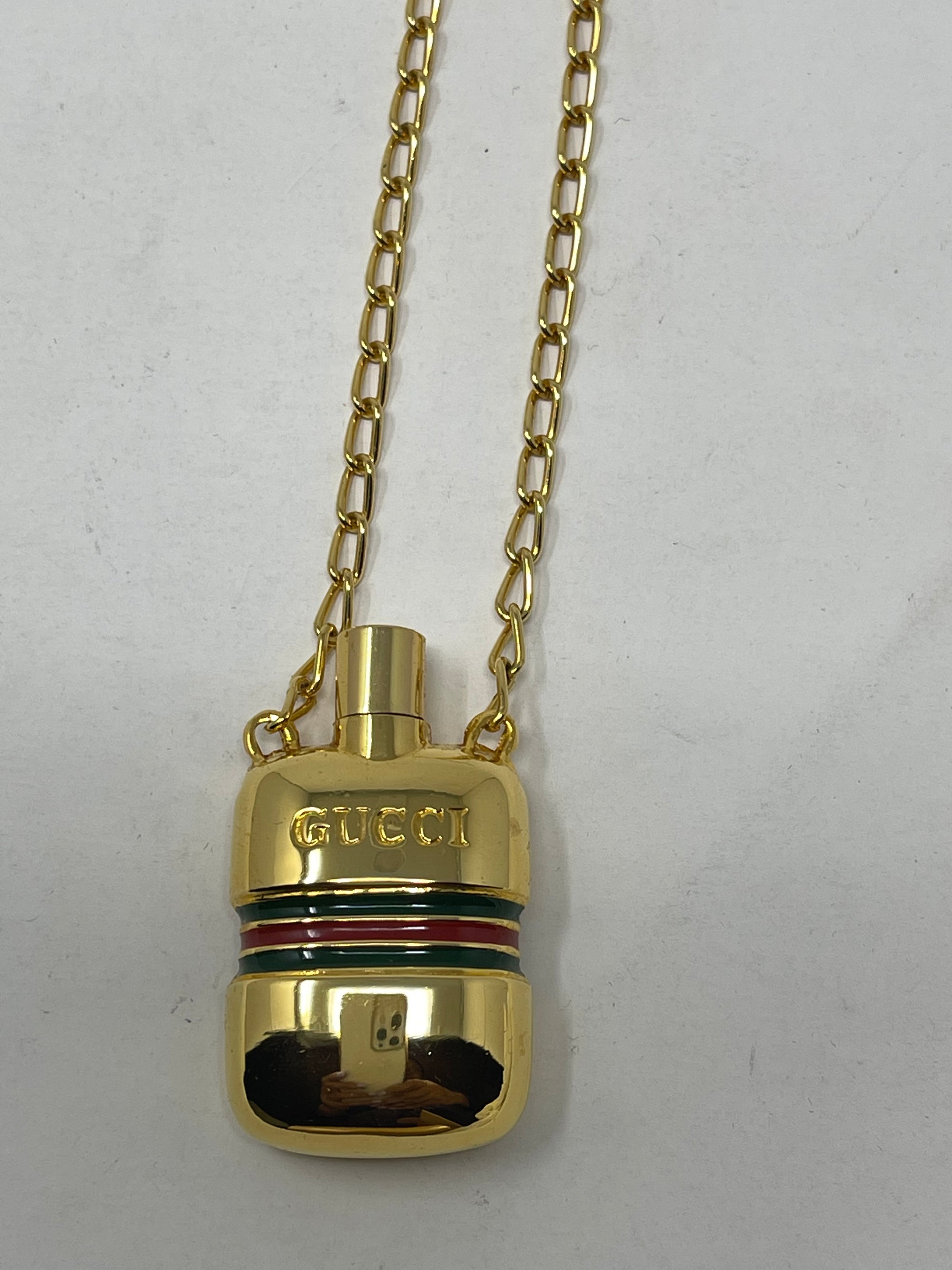 Gucci Perfume Bottle Necklace!