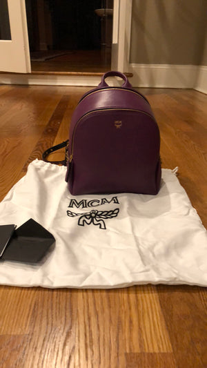 MCM Mystic Purple Backpack!-New Neu Glamour | Preloved Designer Jewelry, Shoes &amp; Handbags.
