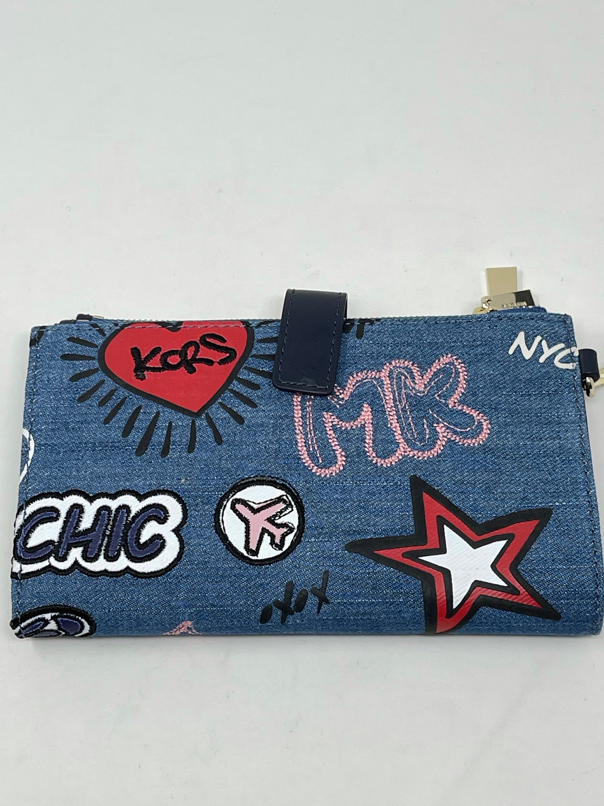 Michael Kors Denim Wallet!-New Neu Glamour | Preloved Designer Jewelry, Shoes &amp; Handbags.