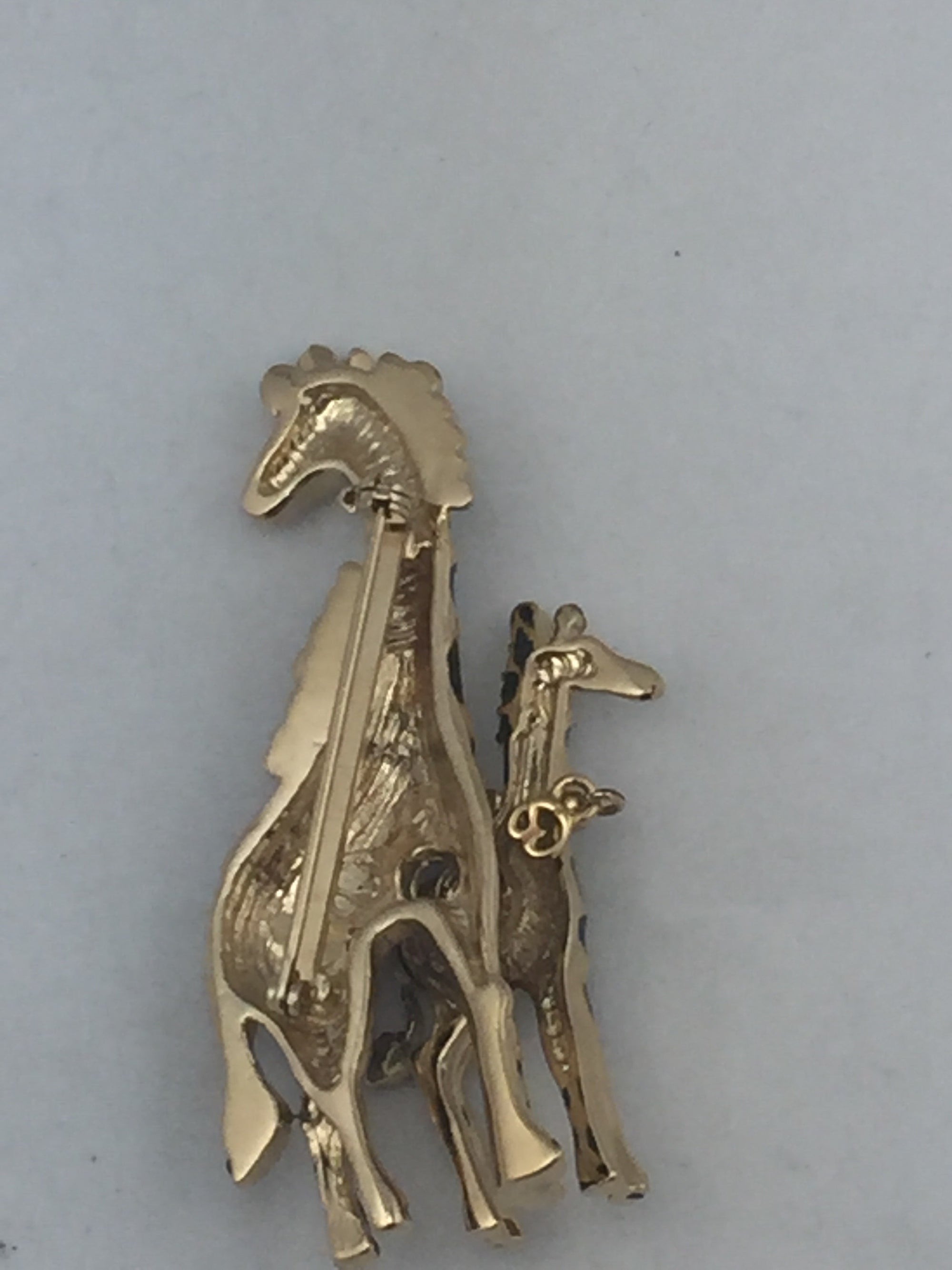 St. John Mother Giraffe and Baby Giraffe Brooch!-New Neu Glamour | Preloved Designer Jewelry, Shoes &amp; Handbags.