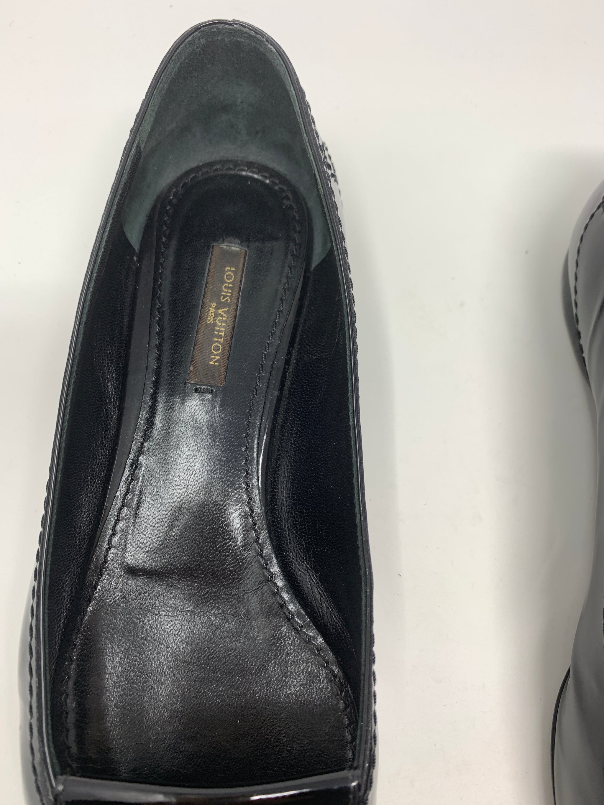 Louis Vuitton Black Patent Leather Shoes!
