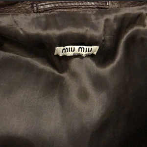 Miu Miu Brown Leather Trench Coat.-New Neu Glamour | Preloved Designer Jewelry, Shoes &amp; Handbags.