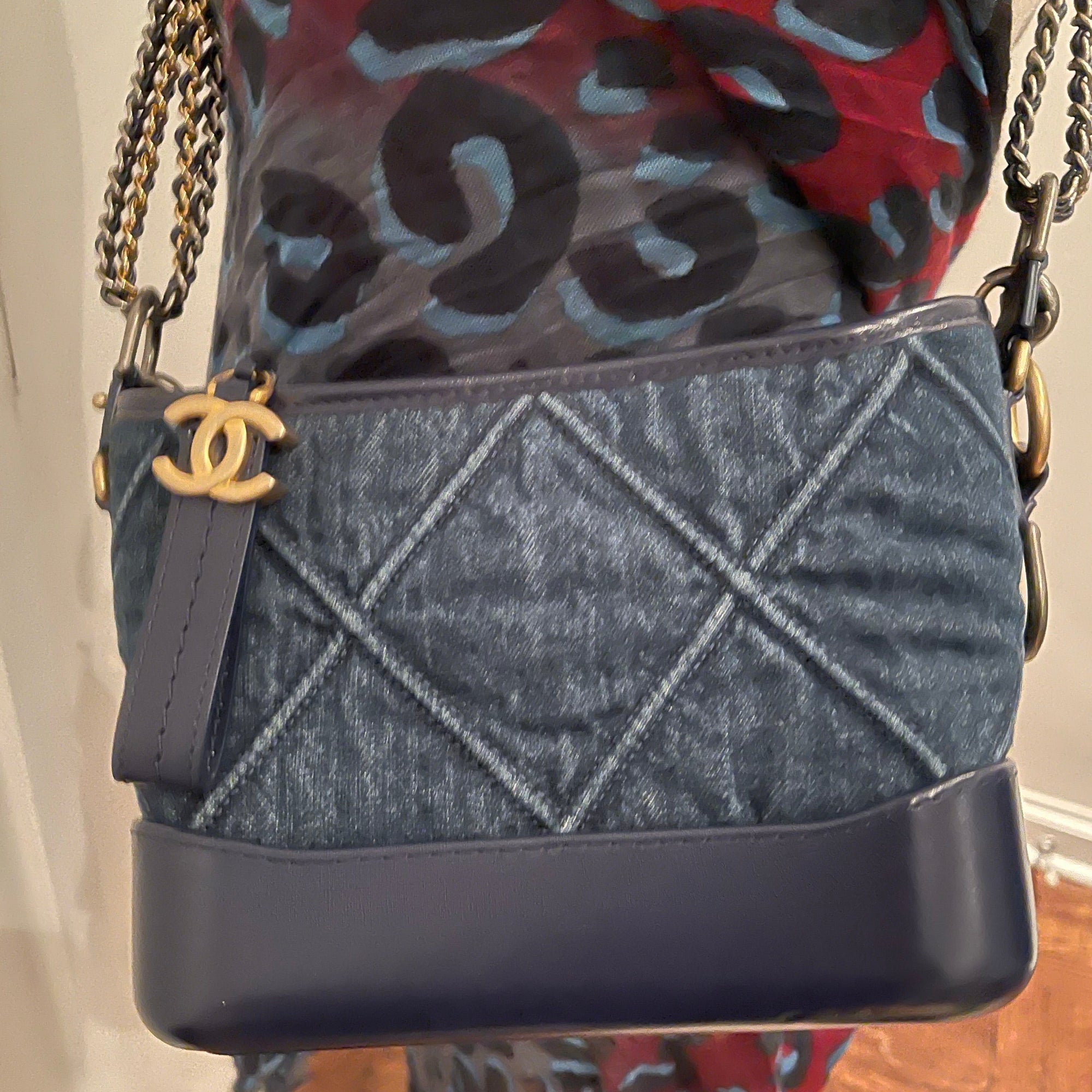 Chanel Gabrielle Small Denim Blue Crossbody Bag!