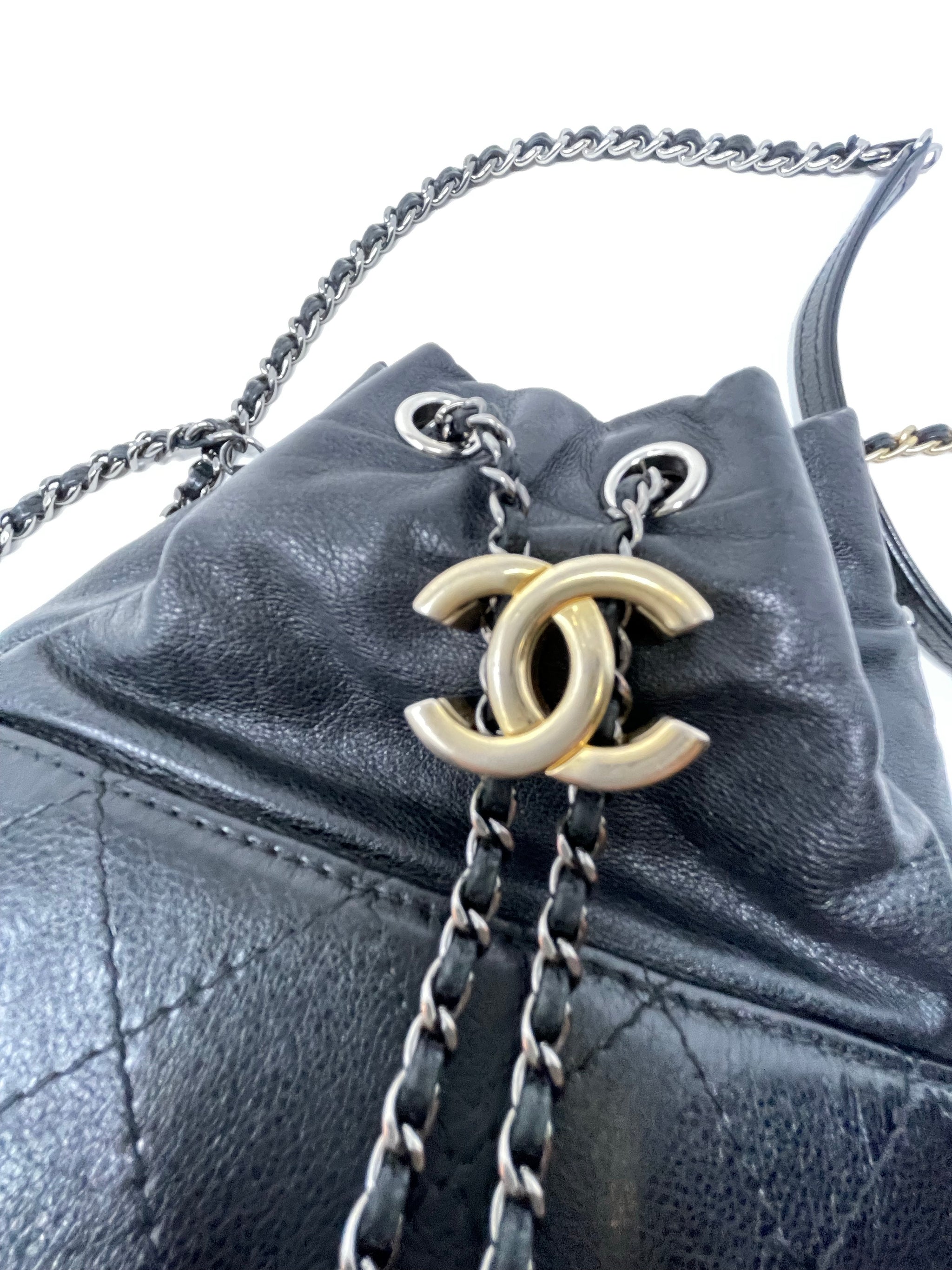 Chanel vs Louis Vuitton OPEN bucket drawstring bag comparison