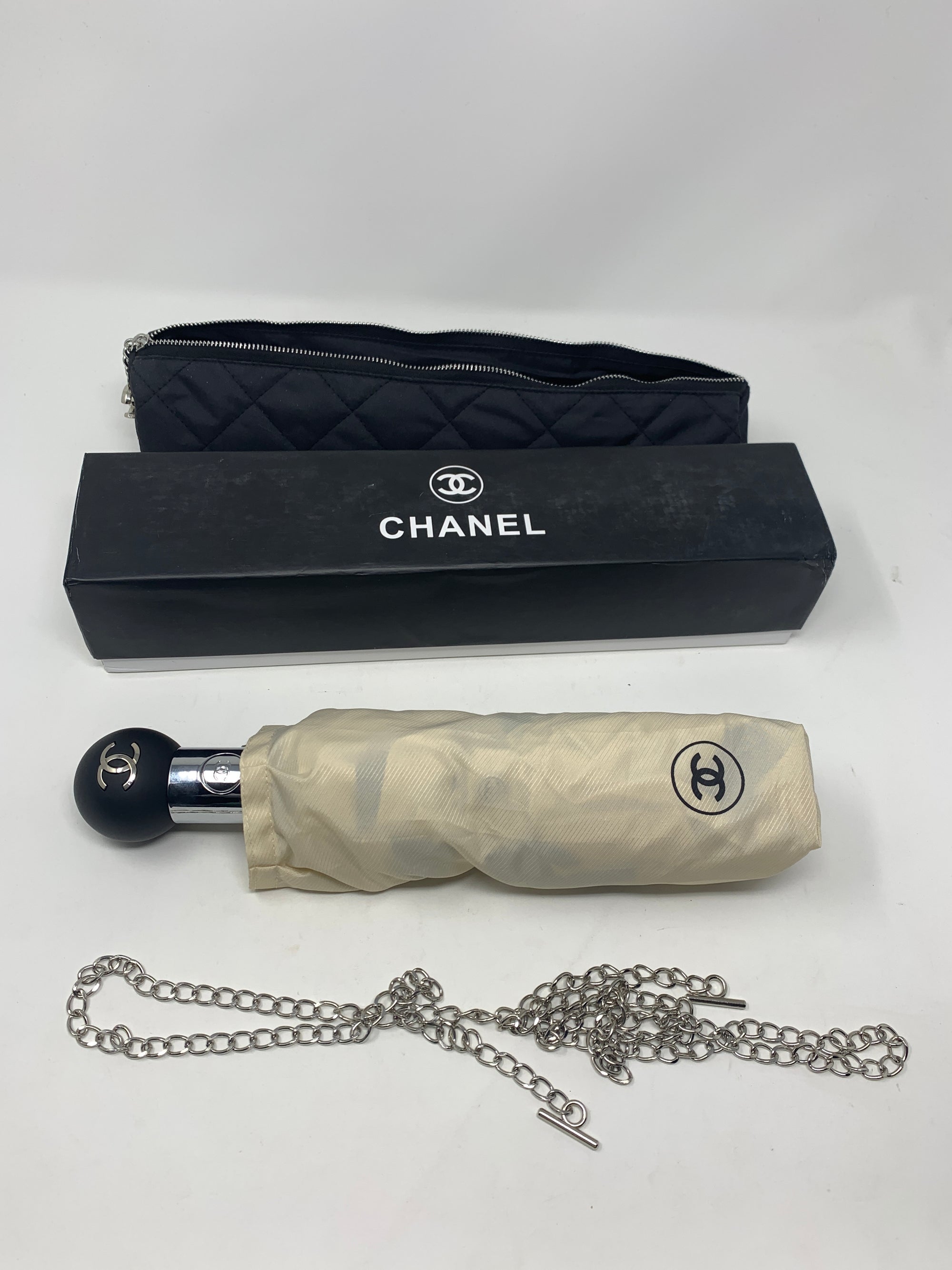 Chanel Camellia Umbrella!-New Neu Glamour | Preloved Designer Jewelry, Shoes &amp; Handbags.