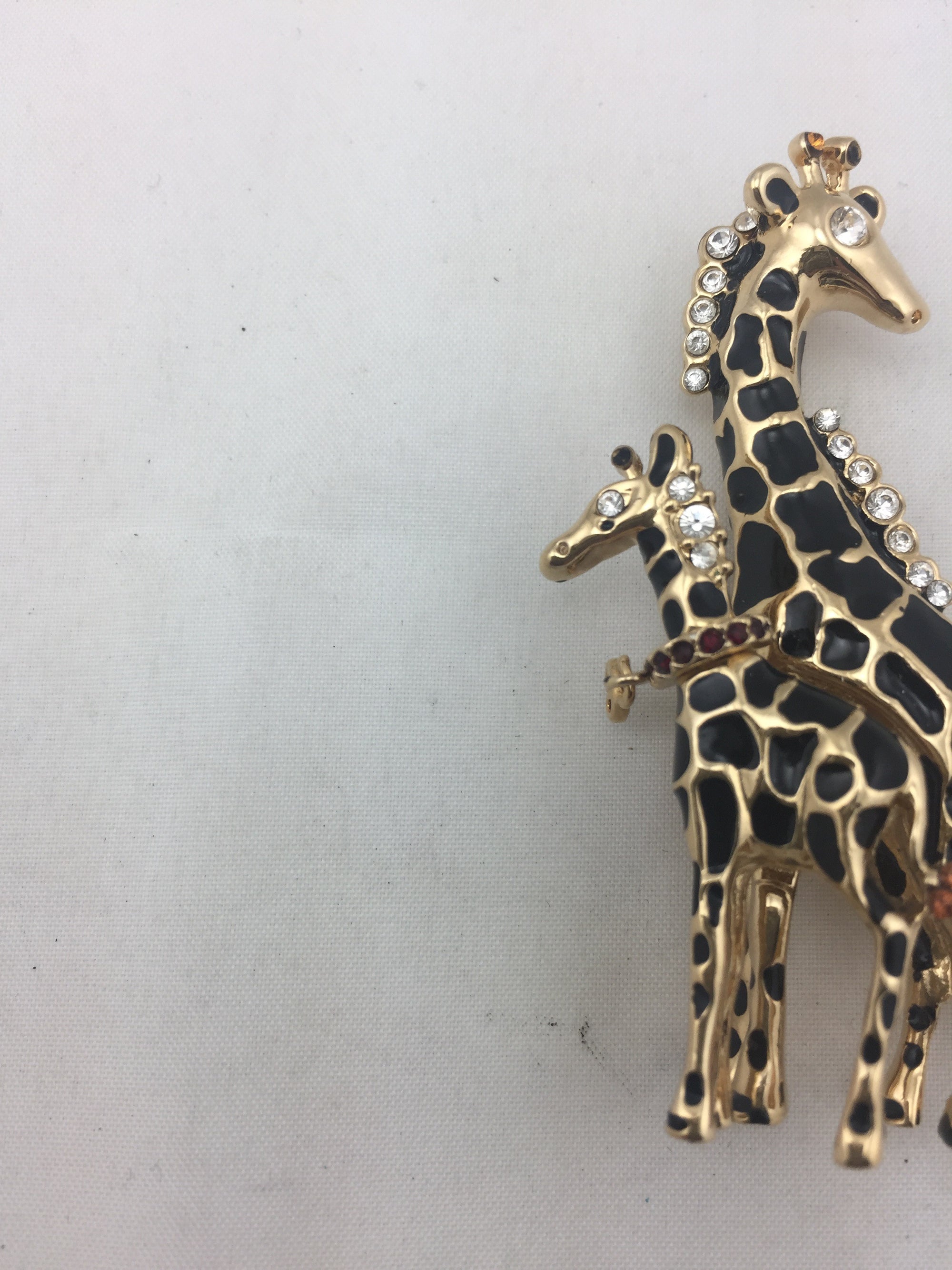 St. John Mother Giraffe and Baby Giraffe Brooch!-New Neu Glamour | Preloved Designer Jewelry, Shoes &amp; Handbags.