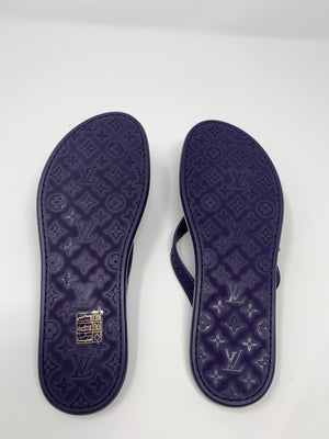 Louis Vuitton Leather Flip Flops!-New Neu Glamour | Preloved Designer Jewelry, Shoes &amp; Handbags.
