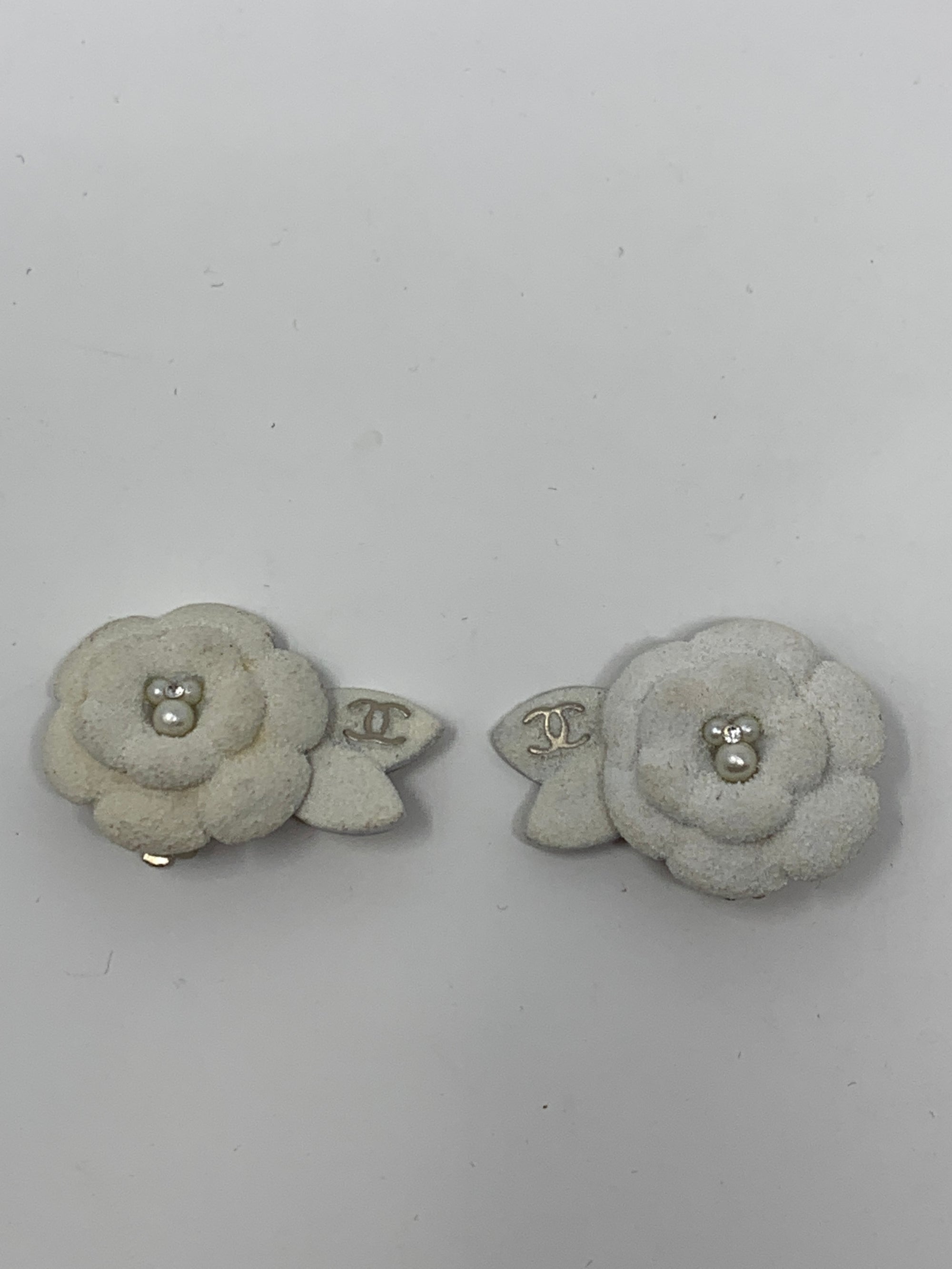 Chanel Camellia Earrings!-New Neu Glamour | Preloved Designer Jewelry, Shoes &amp; Handbags.