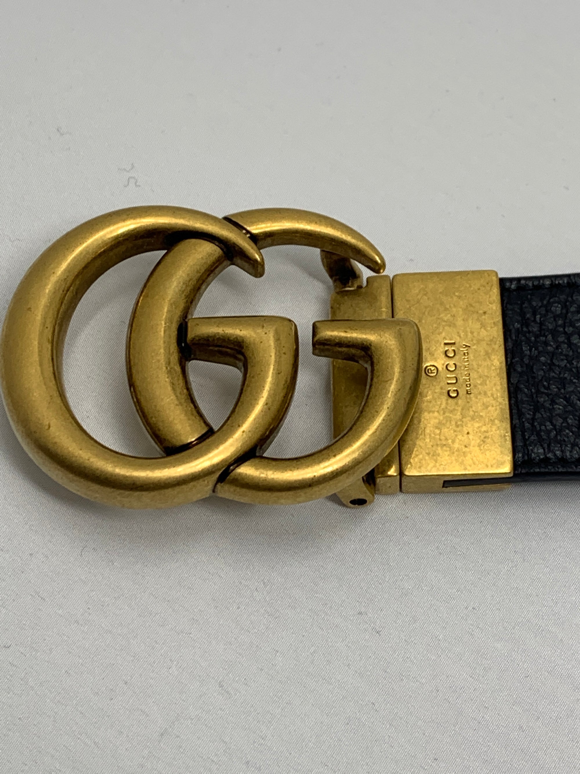 Gucci Reversible Brass Belt!-New Neu Glamour | Preloved Designer Jewelry, Shoes &amp; Handbags.